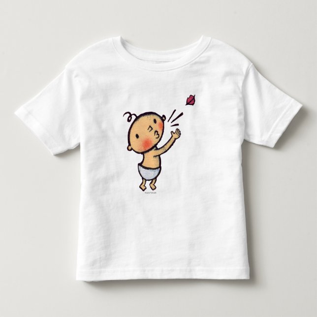 Leslie Patricelli Blow a Kiss Baby Toddler T-shirt (Front)