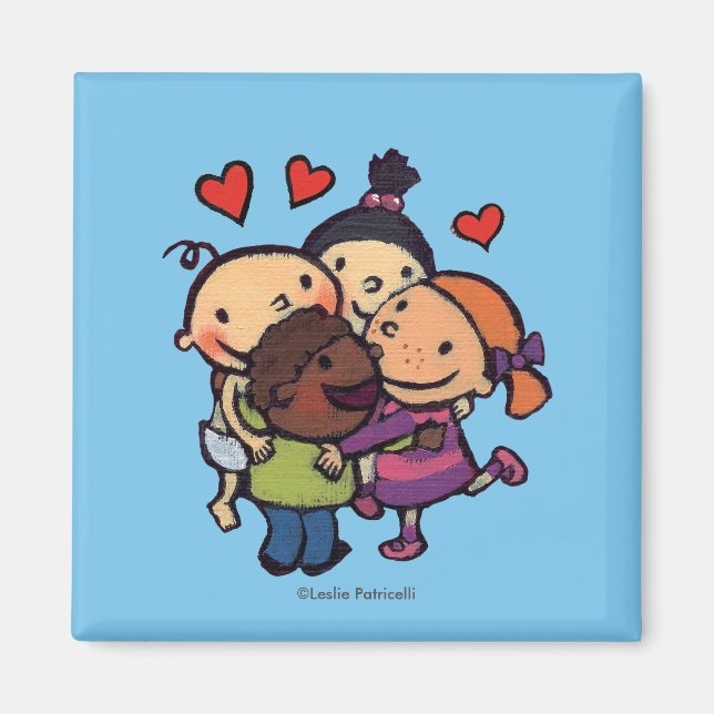 Leslie Patricelli Group Hug with Friends Magnet (Front)