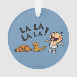 Leslie Patricelli Singing Baby with Bunny Slippers Ornament