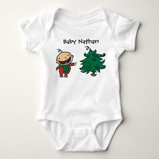 Leslie Patricelli's Baby Chooses a Christmas Tree Baby Bodysuit (Front)