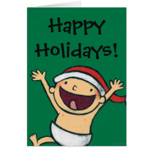 Leslie Patricelli's Baby Dancing In Santa Hat Cards