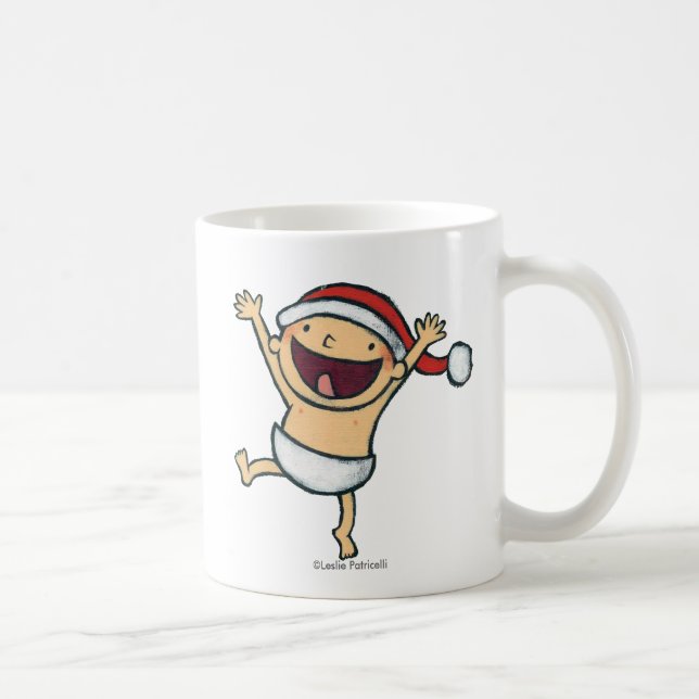 Leslie Patricelli's Baby Dancing In Santa Hat Coffee Mug (Right)