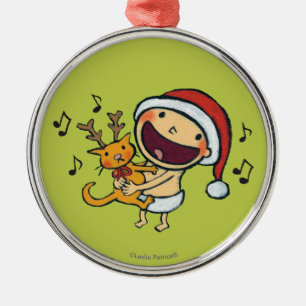 Leslie Patricelli's Fa La La Baby Metal Ornament