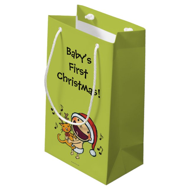 Leslie Patricelli's Fa La La Baby Small Gift Bag (Back Angled)