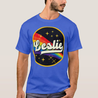 Leslie Rainbow In Space Vintage Style T-Shirt
