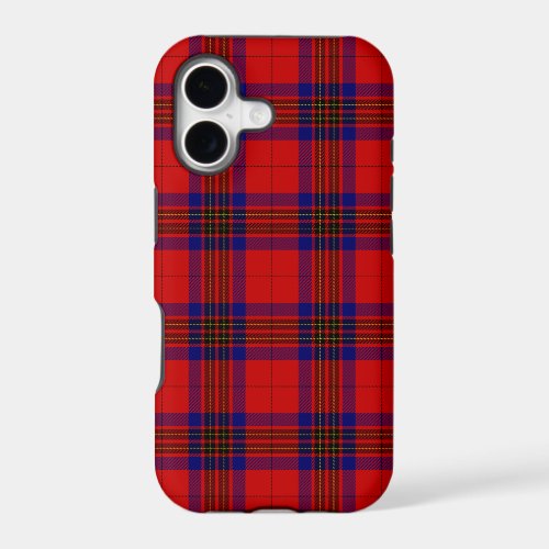 Leslie tartan red blue purple plaid iPhone 17 case