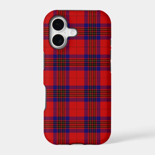 Leslie tartan red blue purple plaid iPhone 17 case