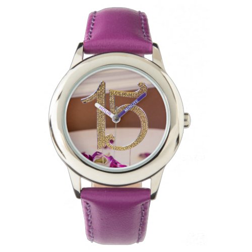 Leslies Quinceanera Stainless Steel Purple Watch