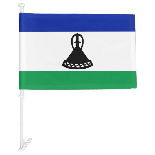 Lesotho Car Flag
