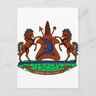 Lesotho Coat of Arms Postcard