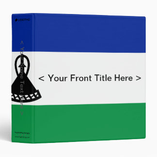 Lesotho Flag Binder