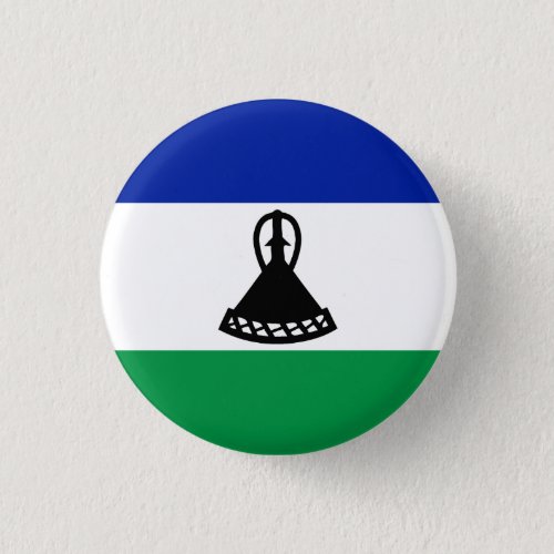 Lesotho Flag Button