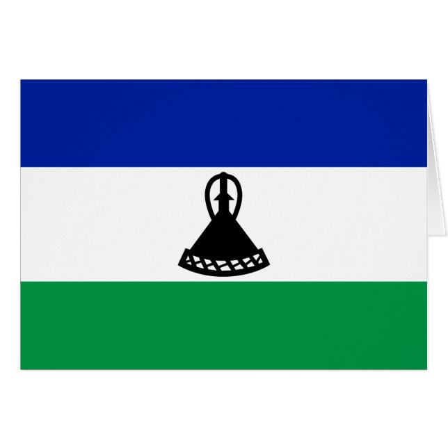 Lesotho Flag Cards (Front Horizontal)