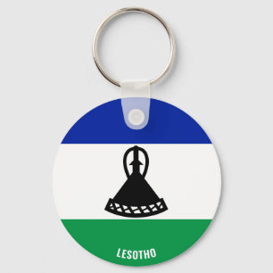 Lesotho Flag Charming Patriotic Keychain