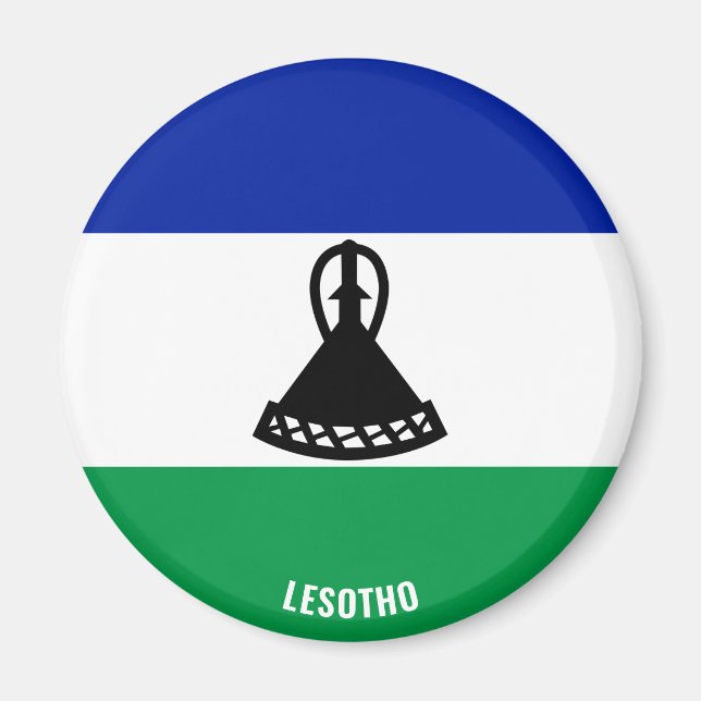 Lesotho Flag Charming Patriotic Magnet (Front)