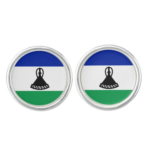 Lesotho Flag Cufflinks