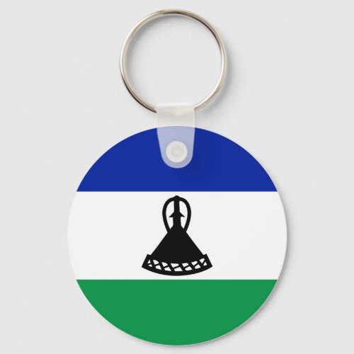 Lesotho Flag Keychain