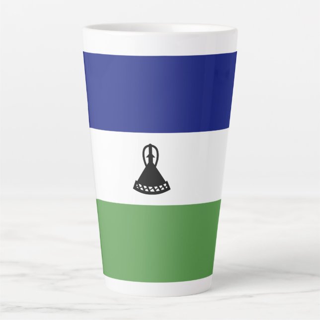 Lesotho flag latte mug (Front)