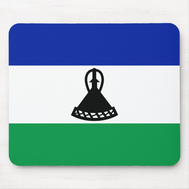 Lesotho Flag Mouse Pad (Front)