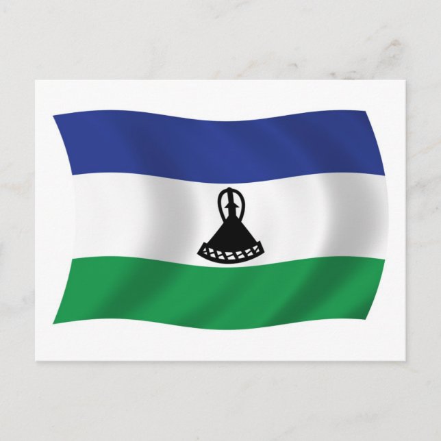 Lesotho Flag Postcard (Front)