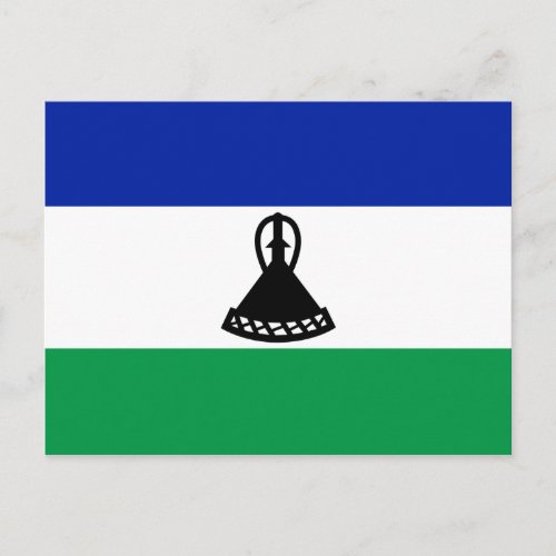 Lesotho Flag Postcard