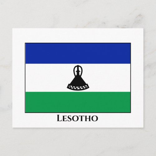 Lesotho Flag Postcard