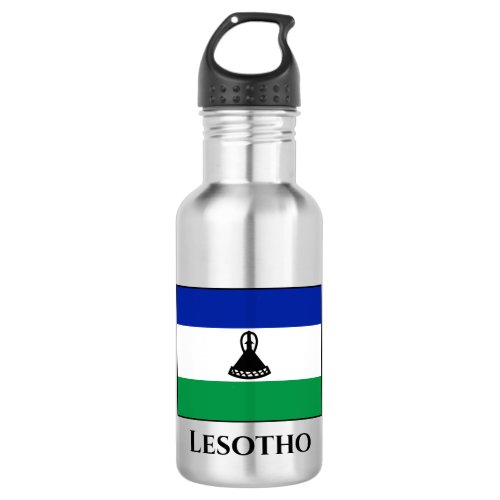 Lesotho Flag Stainless Steel Water Bottle
