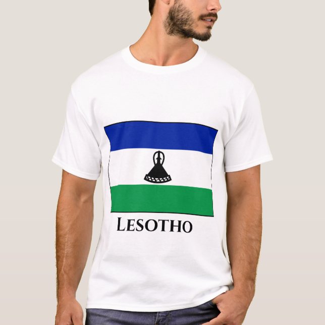 Lesotho Flag T-Shirt (Front)
