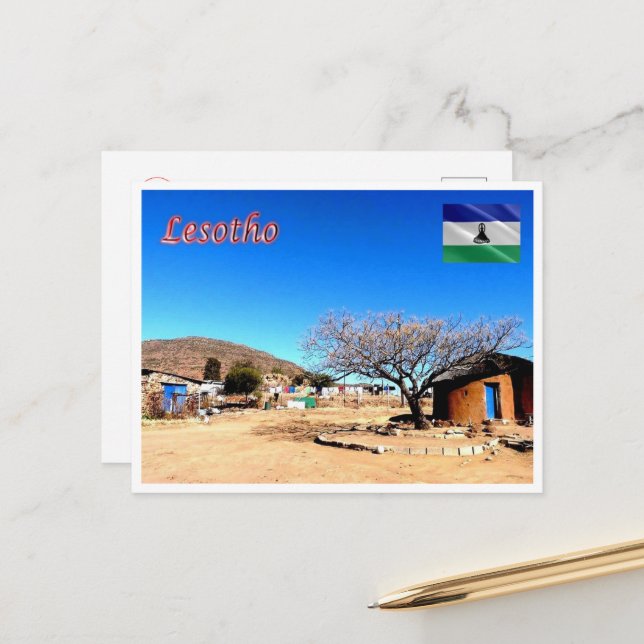 Lesotho - Panorama - Postcard (Front/Back In Situ)