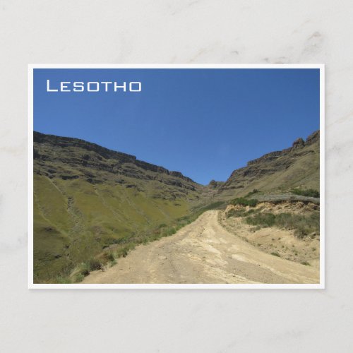 lesotho sani pass postcard