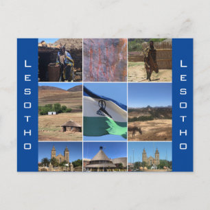 lesotho scenes postcard