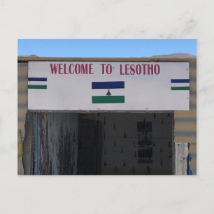 lesotho welcome postcard