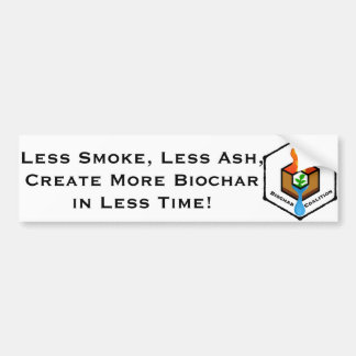 Less Ash More Biochar Bumper Sticker