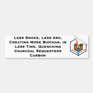 Less Ash Sequesters Carbon Bumper Sticker