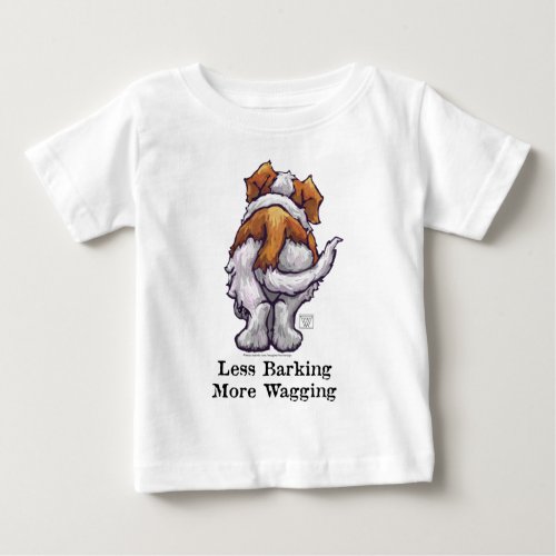 Less Barking More Wagging Baby T_Shirt