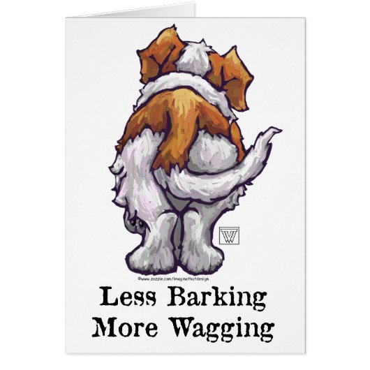 Less Barking, More Wagging Cards (Front)