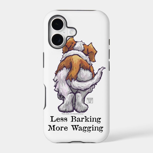 Less Barking, More Wagging Iphone Case (Back)
