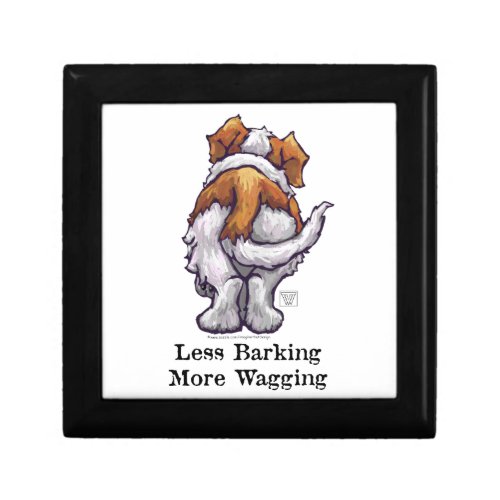 Less Barking More Wagging Jewelry Box