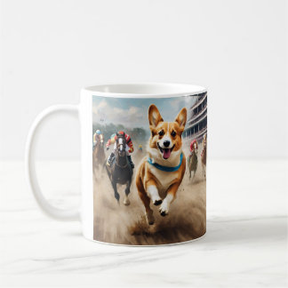 Less gallop, more wiggle! Corgi wins the derby Coffee Mug