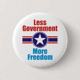 less government pinback button