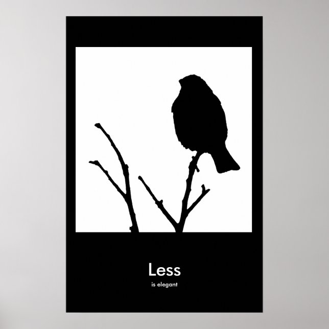 Less is Elegant Poster (Front)