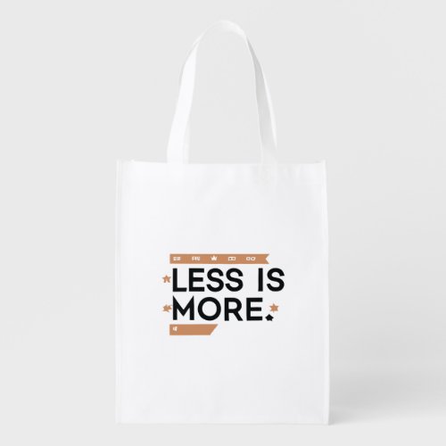 Less is More Art _ More for Less Grocery Bag