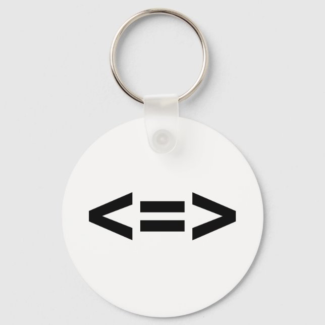 Less is More Keychain (Front)