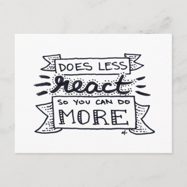 less is more? postcard (Front)