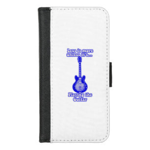 Less is more unless it's playing the guitar iPhone 8/7 wallet case