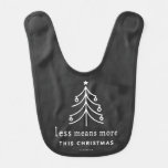 Less means more this Christmas Baby Bib
