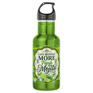 Less Monday More Stainless Steel Water Bottle
