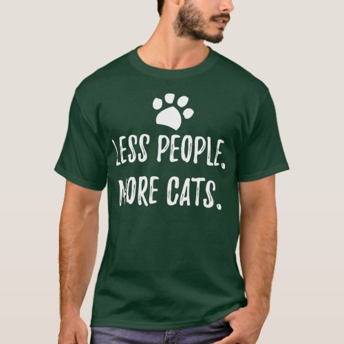 Less People More Cats Essential TShirt 