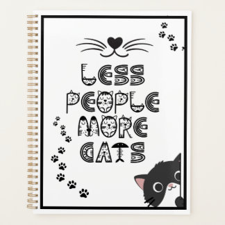 Less People More Cats Planner