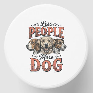 Less People More Dog Vintage Dog Lover Design_1 Mini Candle Favors